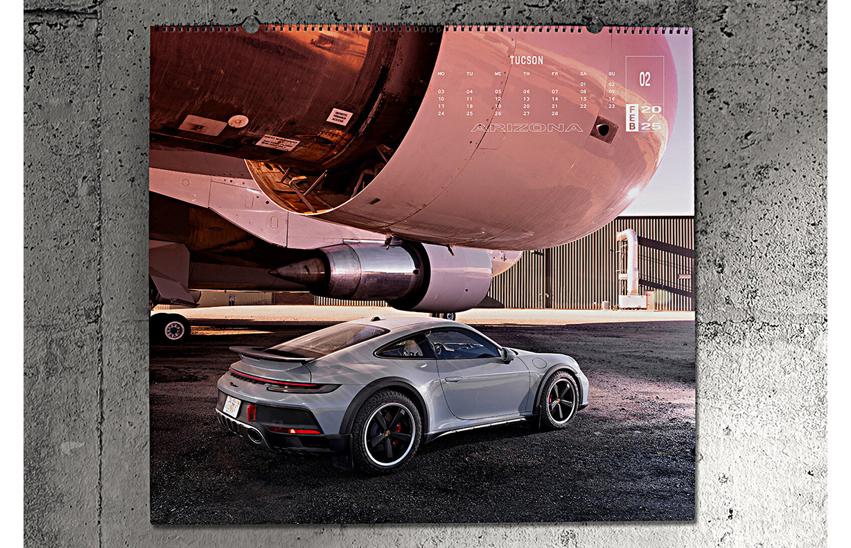 2025 Porsche Calendar 'AHEAD' : Suncoast Porsche Parts